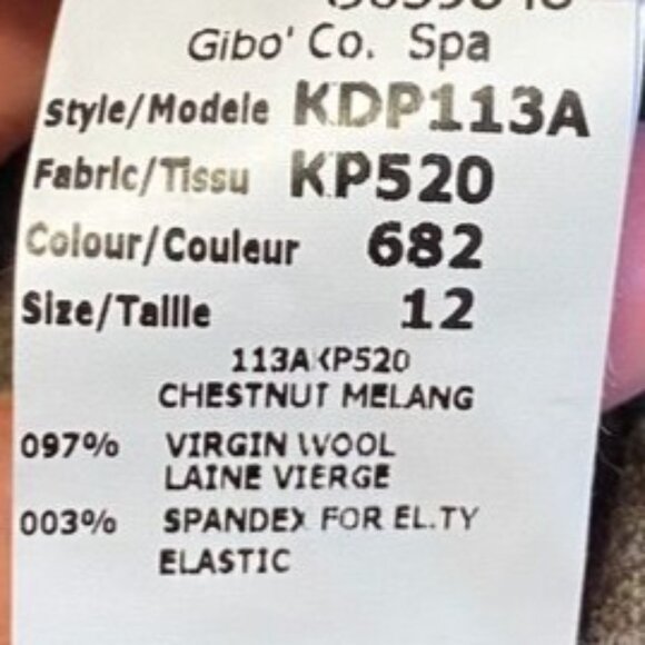 Michael Kors Brown Virgin Wool Knee Length Skirt Size 12 Made In Italy - Picture 6 of 6